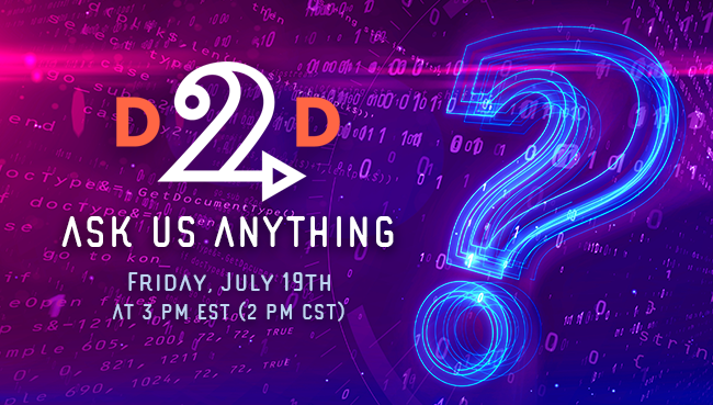 WEBINAR: D2D Ask Us Anything – Marketing Edition!