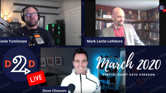 D2D Live – March 2020, with special guest Dave Chesson!