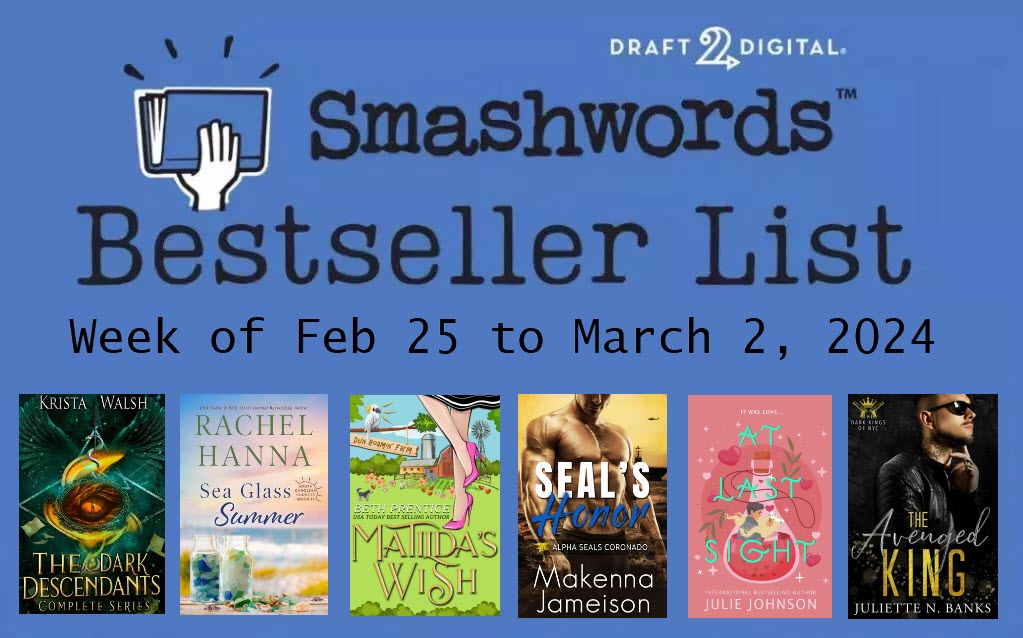 Smashwords Bestselling Indie Authors of the Week – March 2, 2024