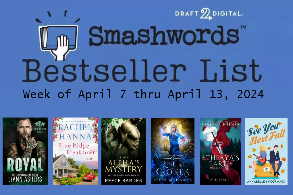 Smashwords Bestselling Indie Authors of the Week – April 13, 2024