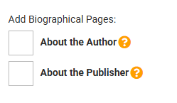 Add biographical check boxes as seen in the UI